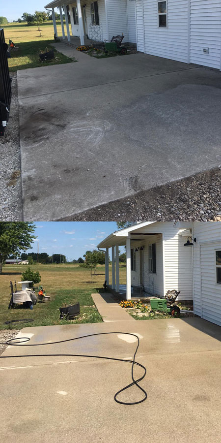 home house residential pressure washing